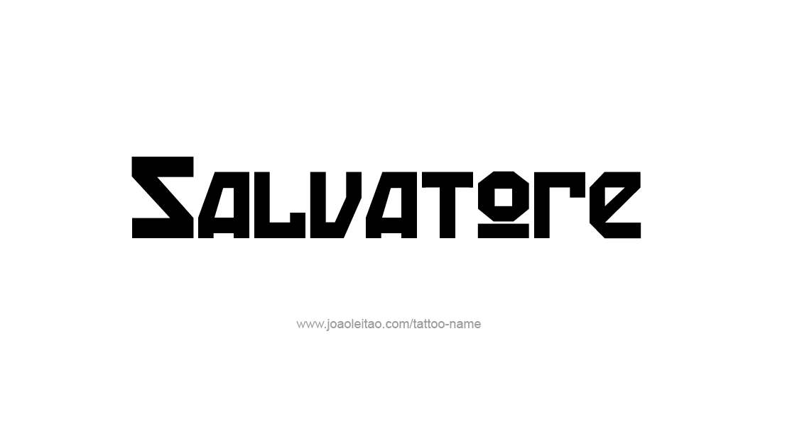 Tattoo Design  Name Salvatore   