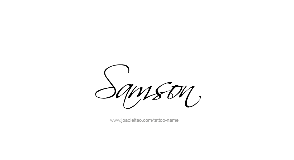 Tattoo Design  Name Samson   