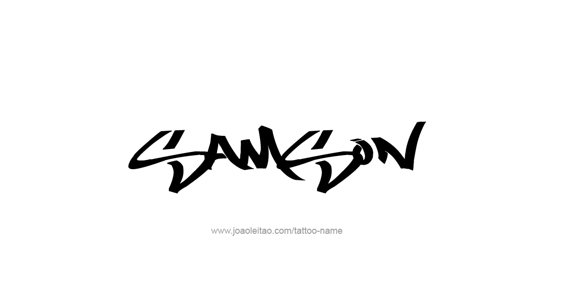 Tattoo Design  Name Samson   