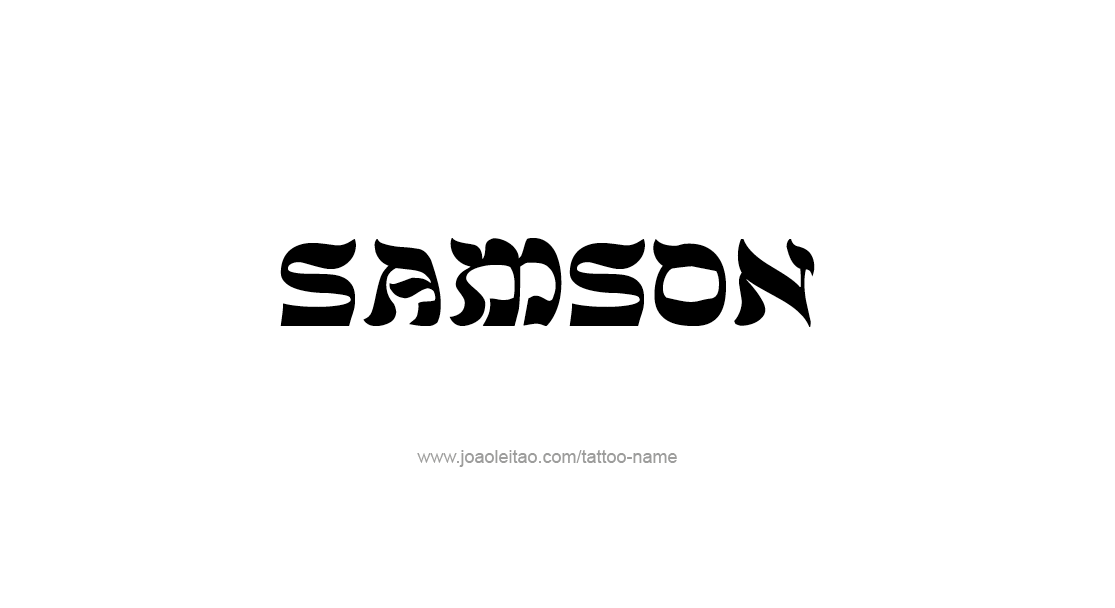 Tattoo Design  Name Samson   