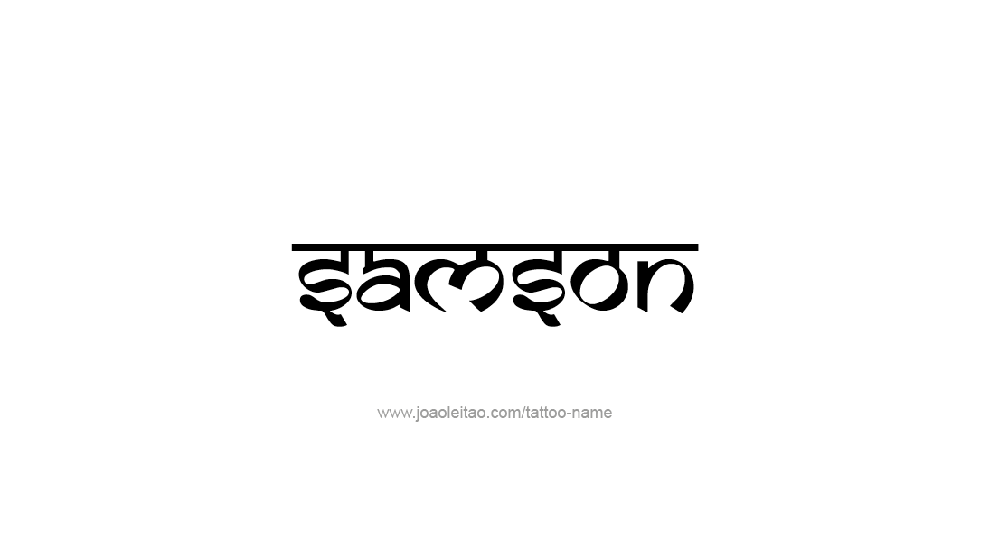 Tattoo Design  Name Samson   