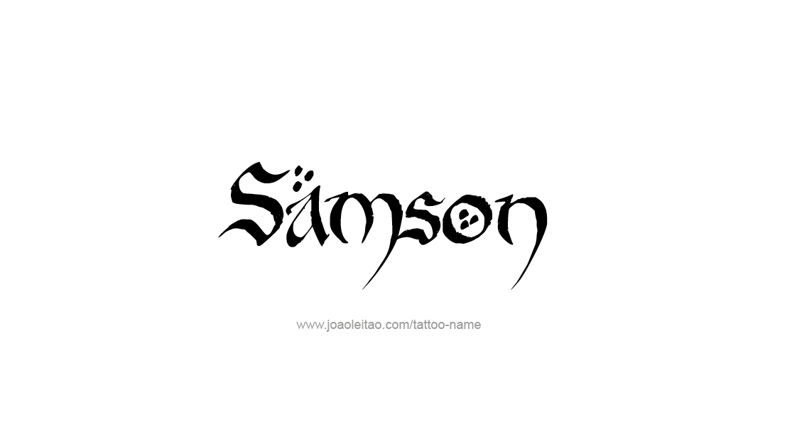 Tattoo Design  Name Samson   