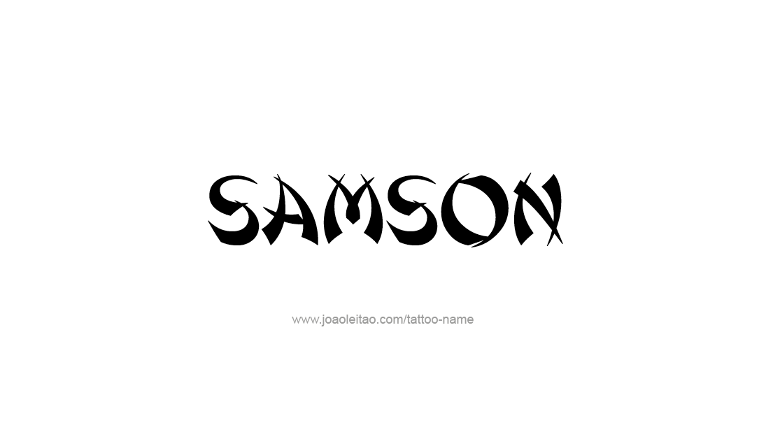 Tattoo Design  Name Samson