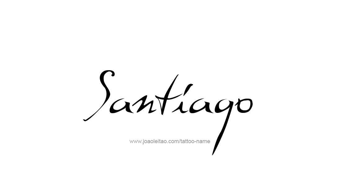 Tattoo Design  Name Santiago   