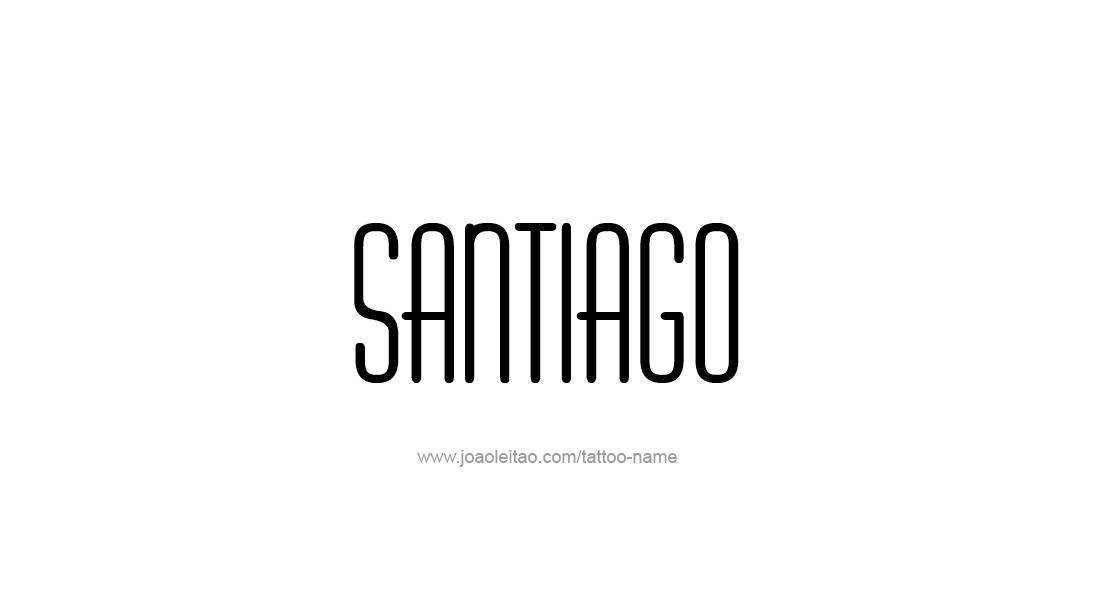 Tattoo Design  Name Santiago   