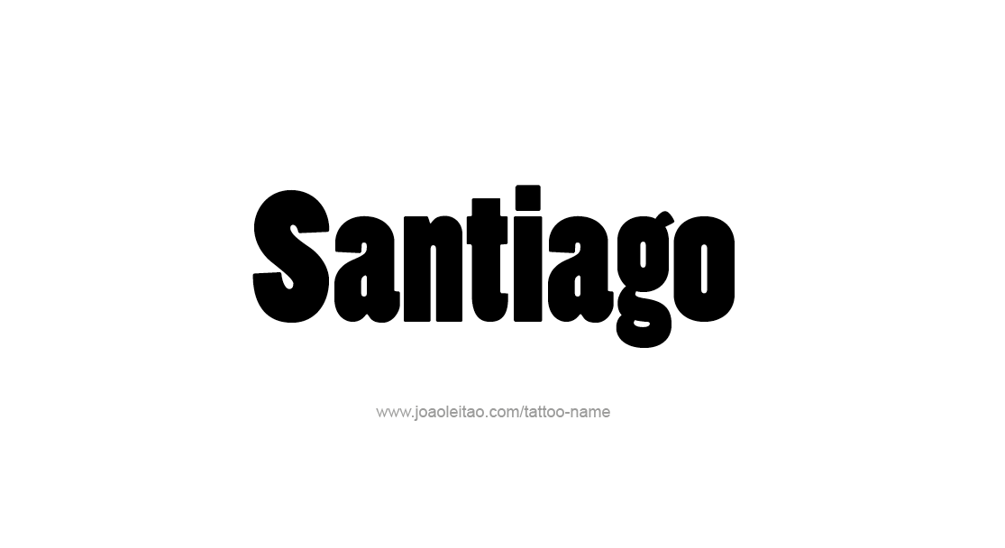 Tattoo Design  Name Santiago   