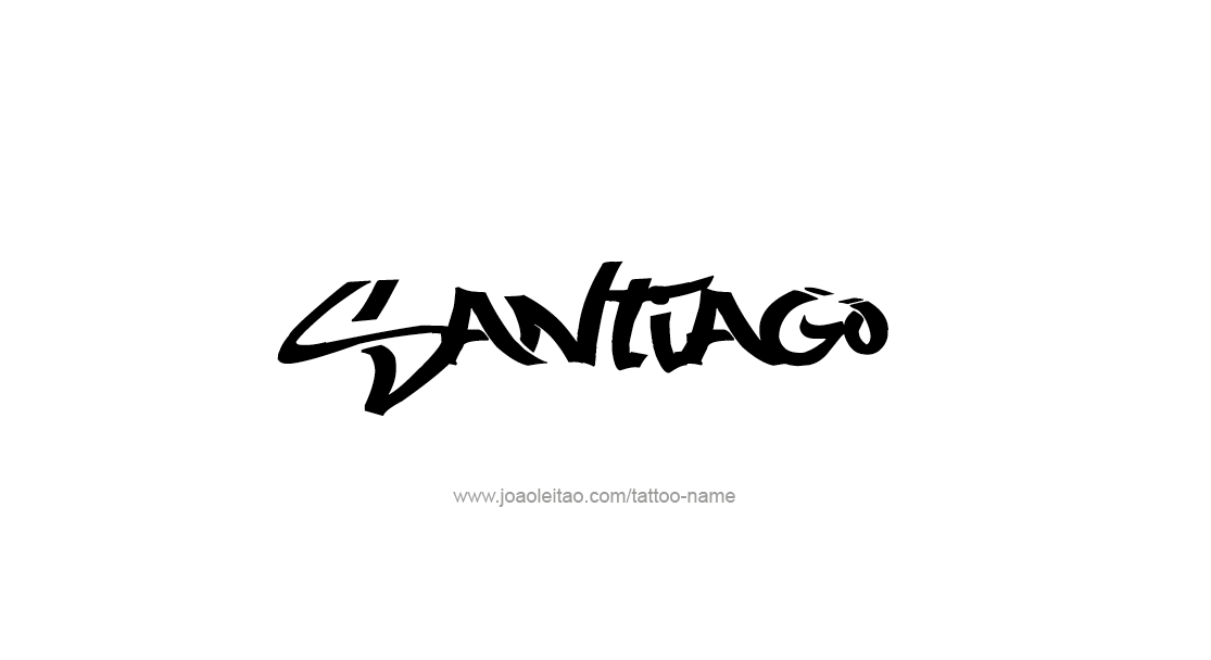Tattoo Design  Name Santiago   