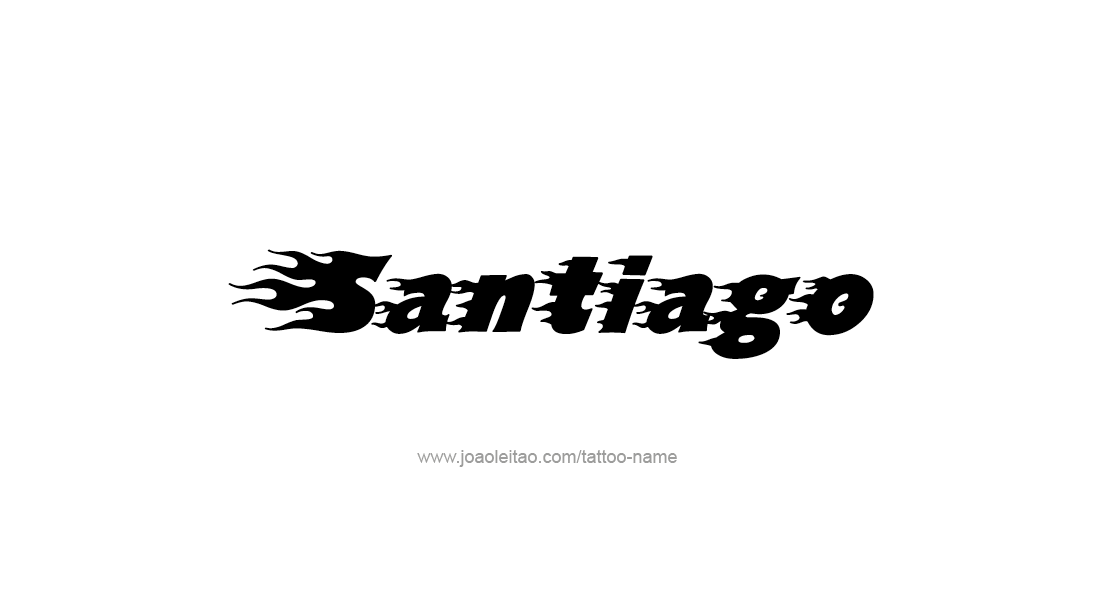 Tattoo Design  Name Santiago   