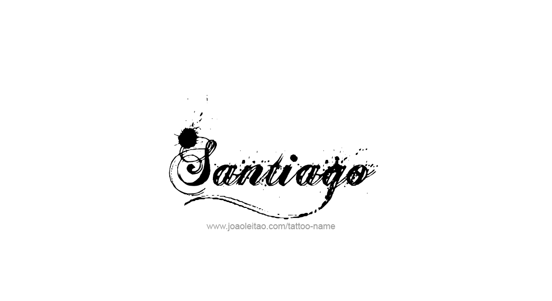 Tattoo Design  Name Santiago   