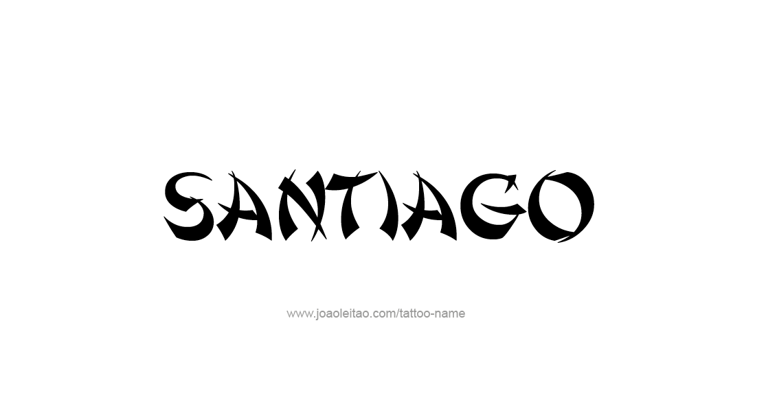 Tattoo Design  Name Santiago
