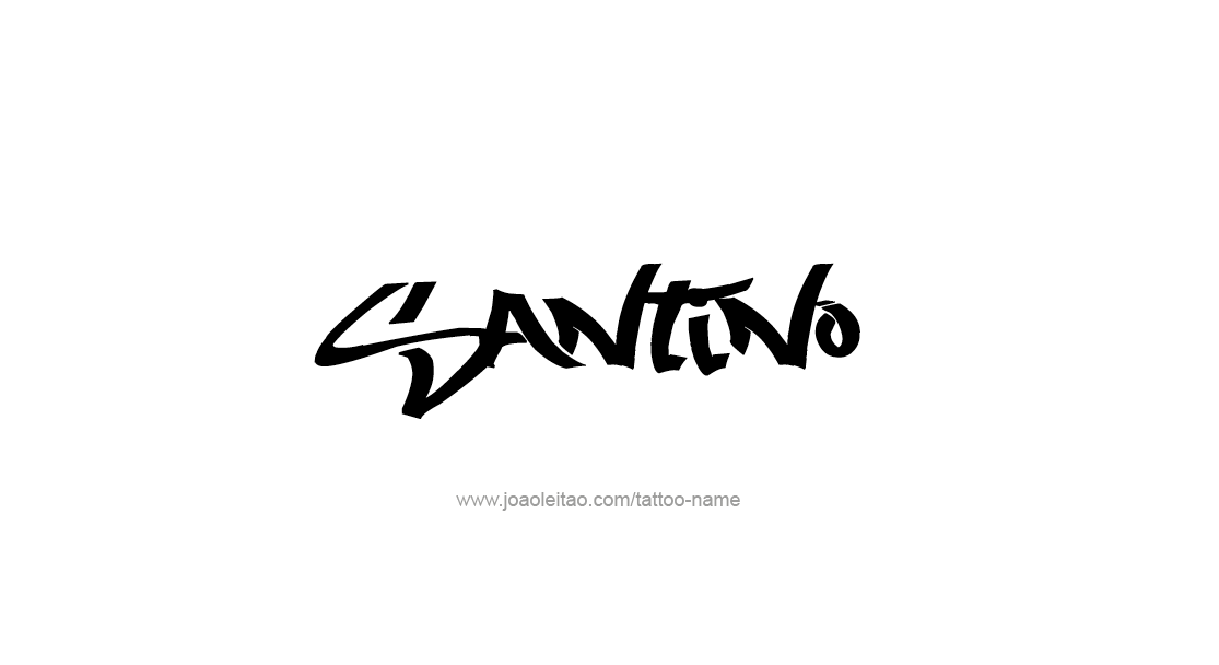 Tattoo Design  Name Santino   