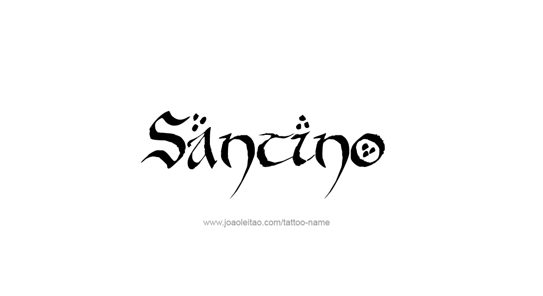 Tattoo Design  Name Santino   