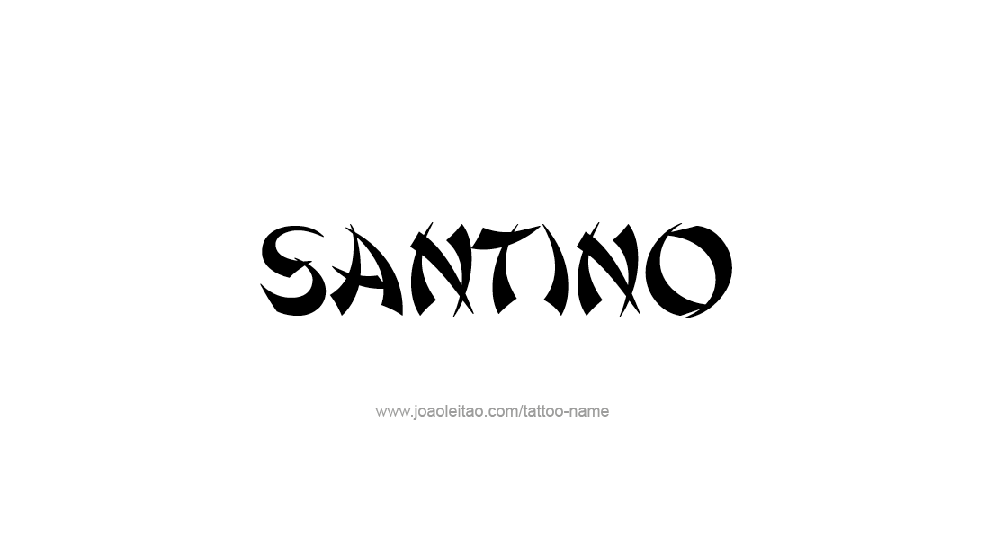Tattoo Design  Name Santino