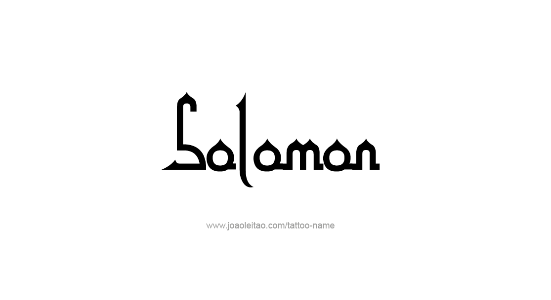 Tattoo Design  Name Solomon   