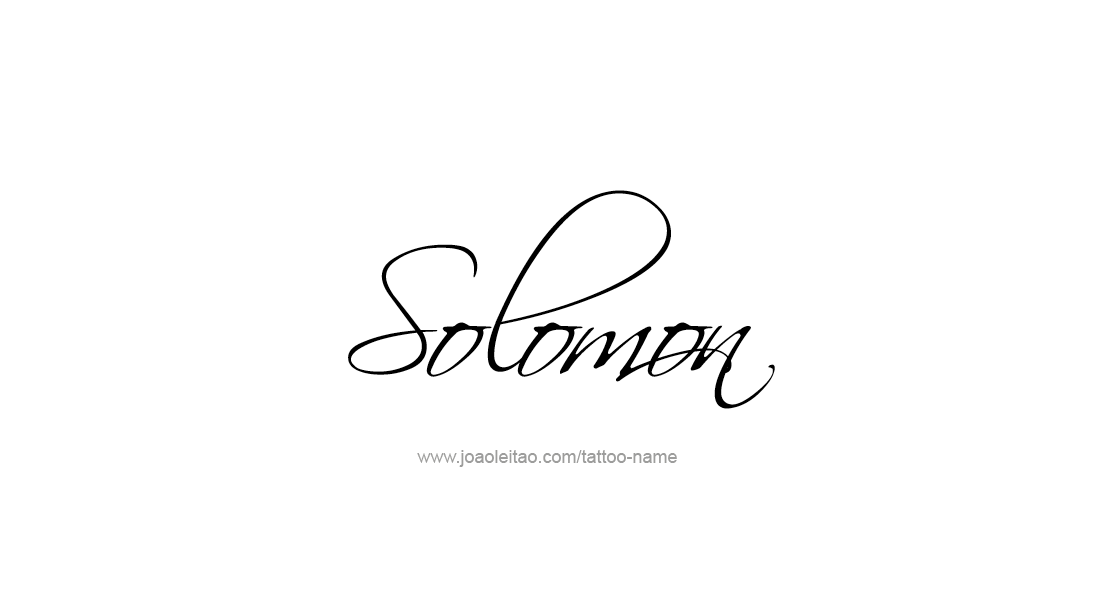 Tattoo Design  Name Solomon   