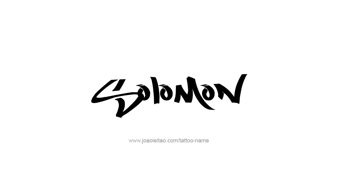 Tattoo Design  Name Solomon   