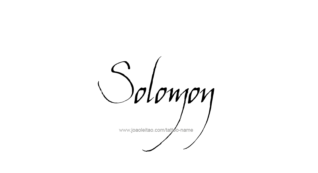 Tattoo Design  Name Solomon   