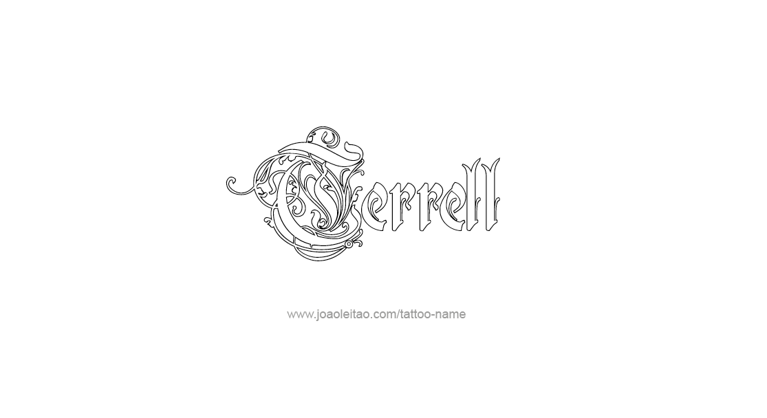 Tattoo Design  Name Terrell   