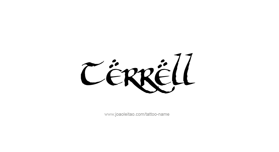 Tattoo Design  Name Terrell   