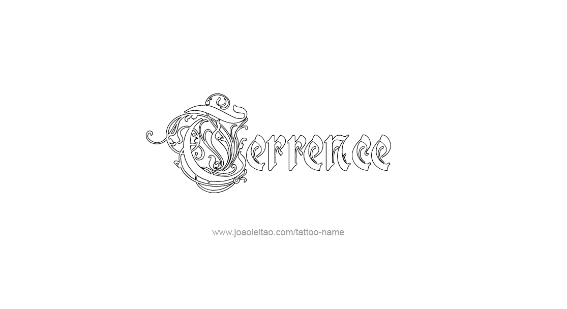 Tattoo Design  Name Terrence   