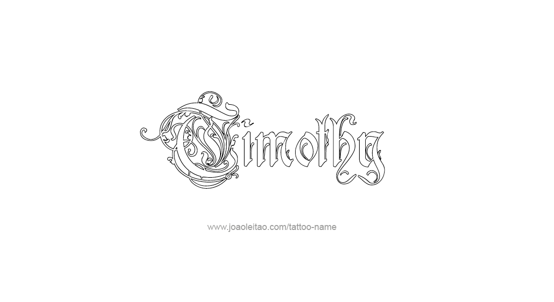 Tattoo Design  Name Timothy   