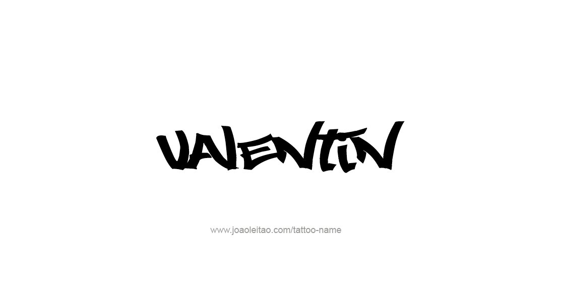 Tattoo Design  Name Valentin   