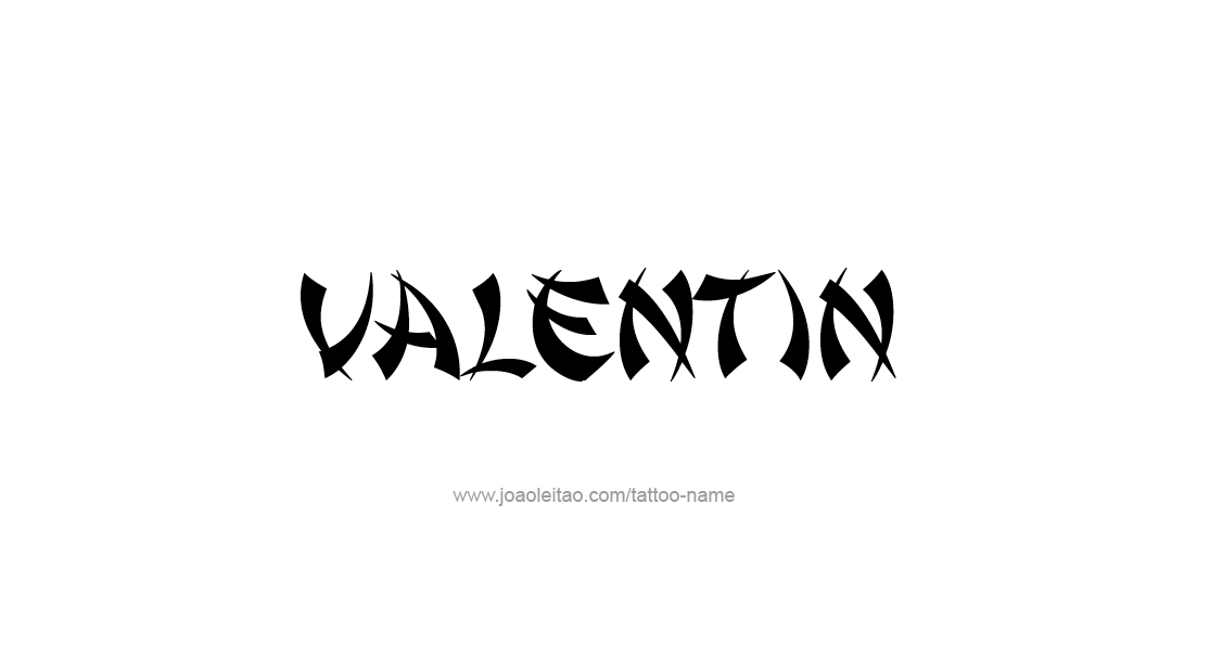 Tattoo Design  Name Valentin