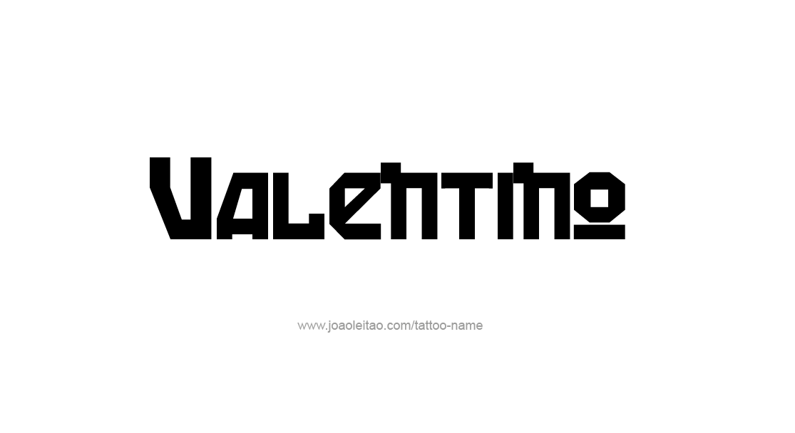 Tattoo Design  Name Valentino   