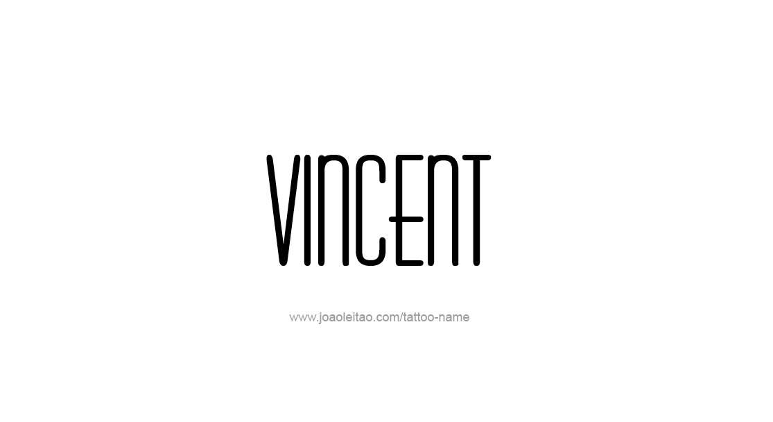 Tattoo Design  Name Vincent   