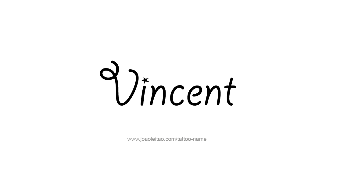 Tattoo Design  Name Vincent   