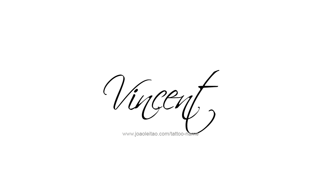 Tattoo Design  Name Vincent   