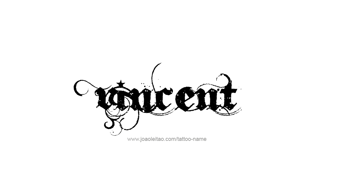 Tattoo Design  Name Vincent   