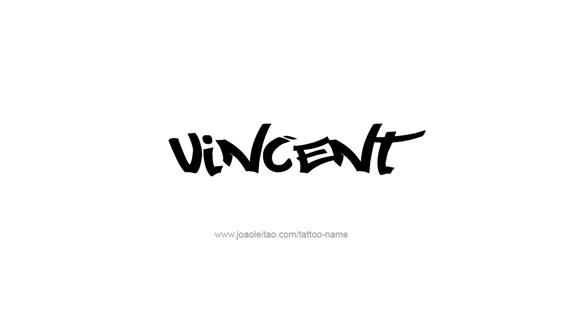 Tattoo Design  Name Vincent   