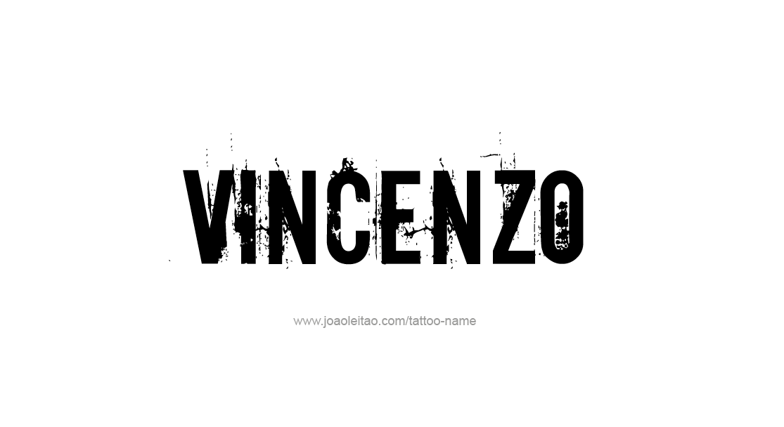 Vincenzo Name Tattoo Designs