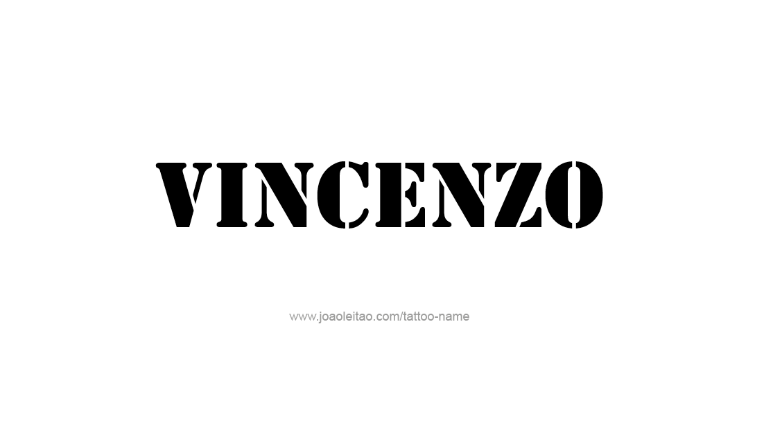 Vincenzo Name Tattoo Designs