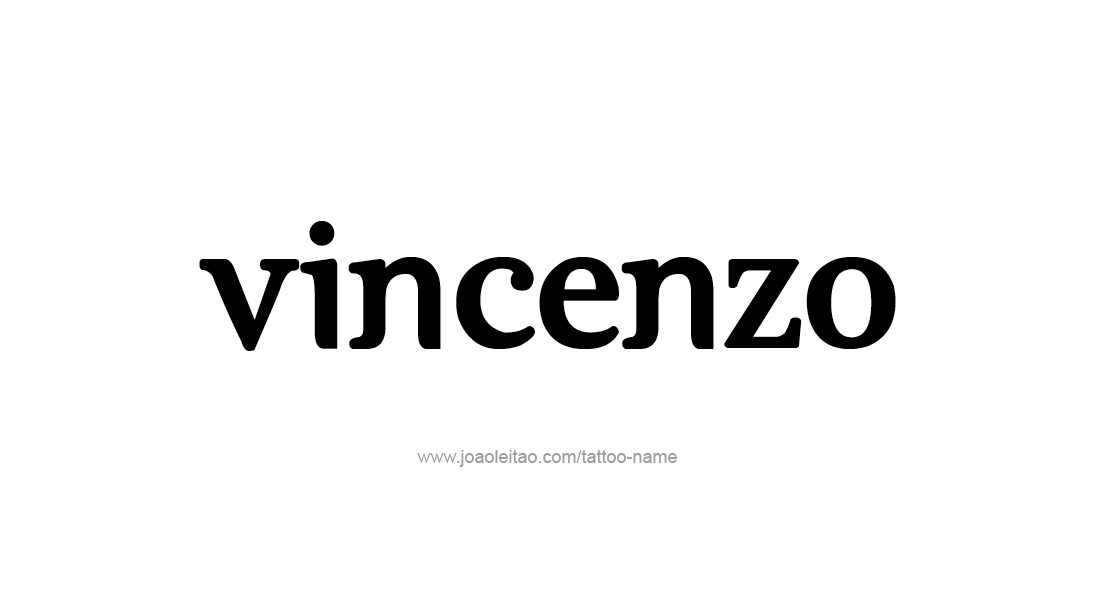 Vincenzo Name Tattoo Designs