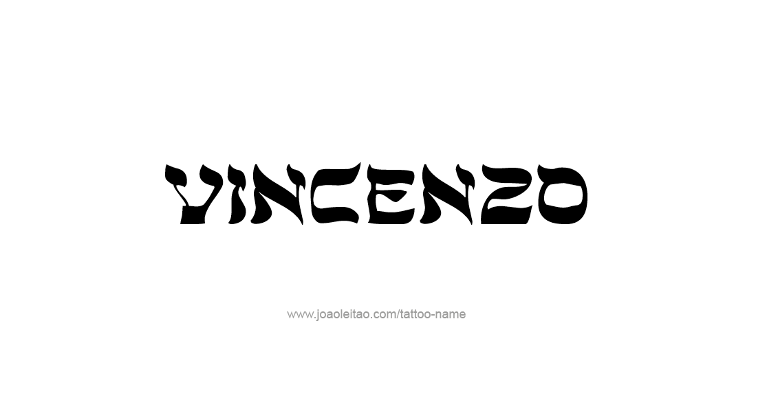 Tattoo Design  Name Vincenzo   