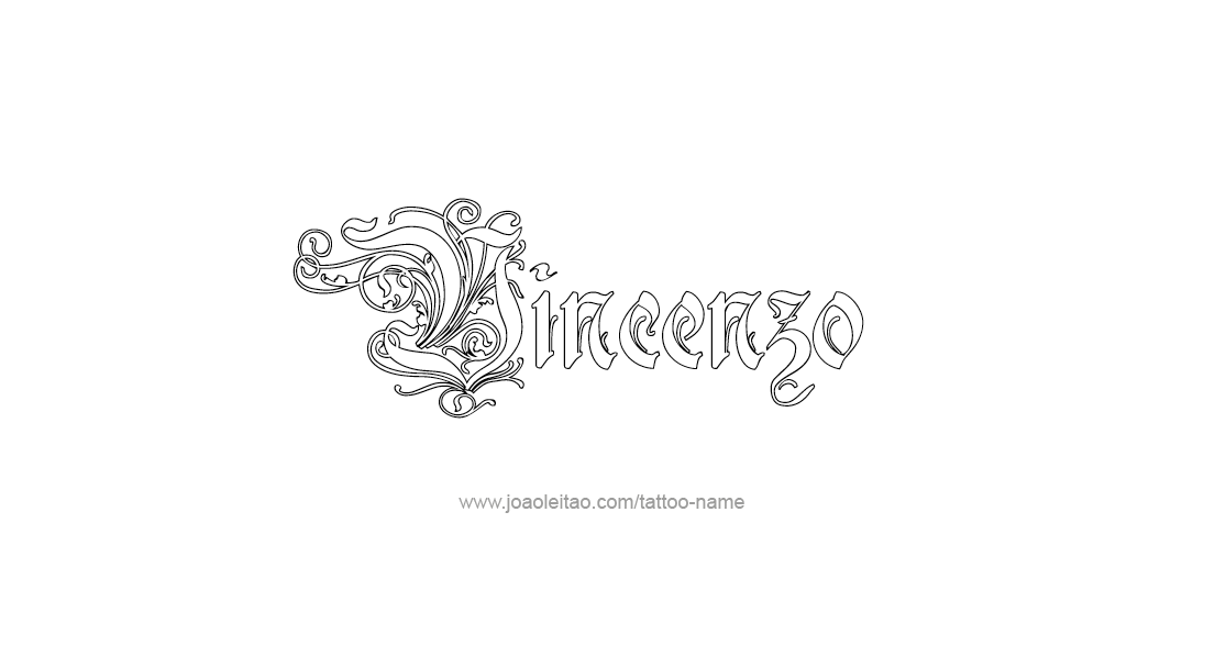 Tattoo Design  Name Vincenzo   