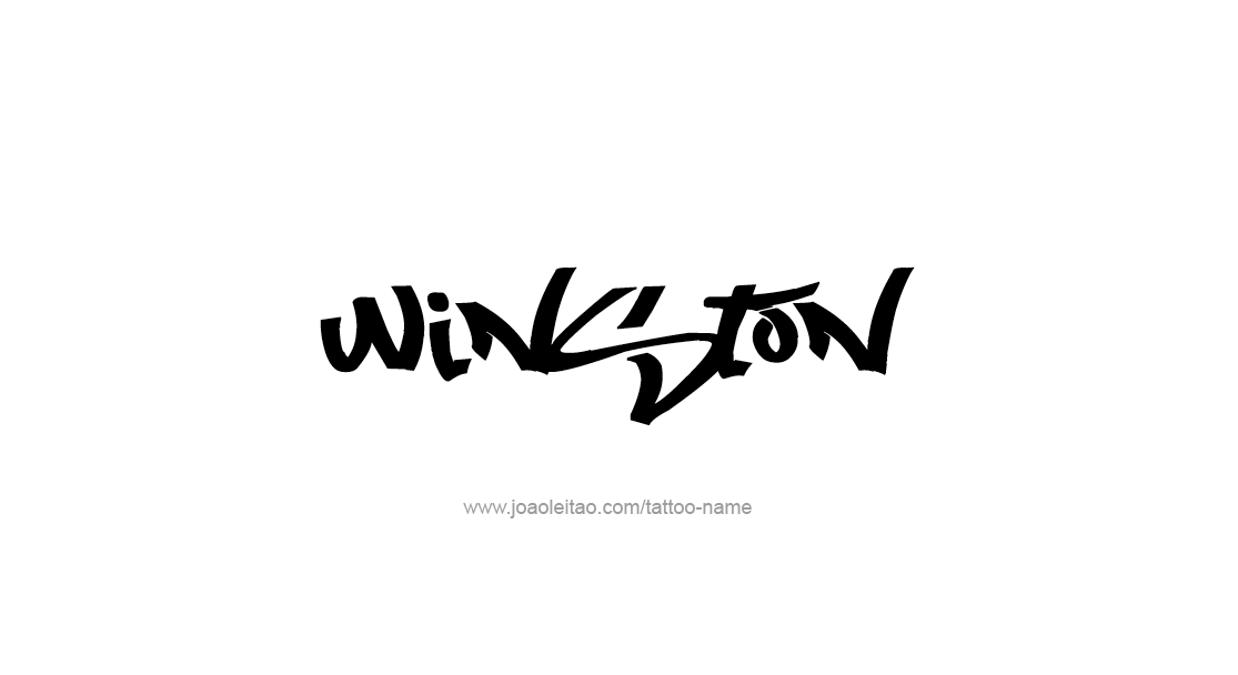 Tattoo Design  Name Winston   