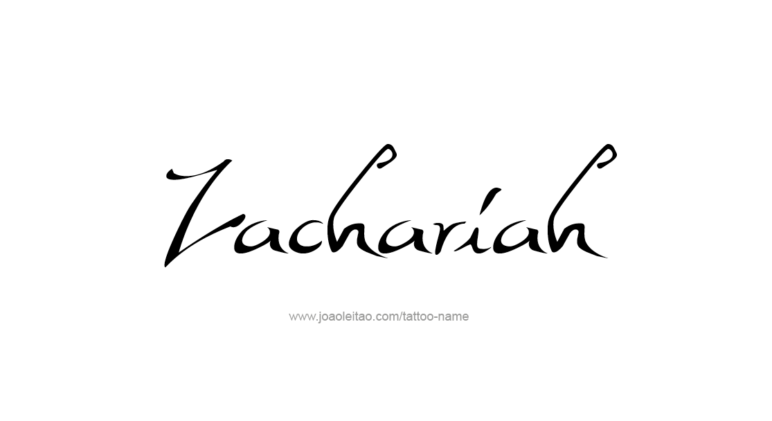 Tattoo Design  Name Zachariah   