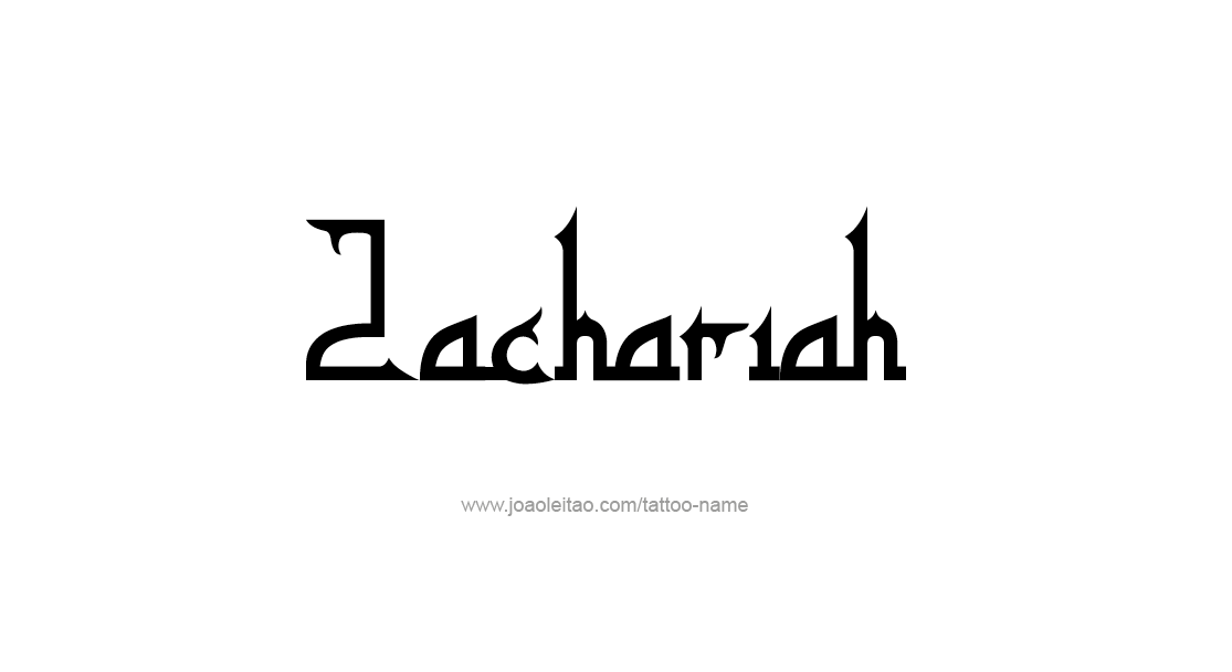 Tattoo Design  Name Zachariah   