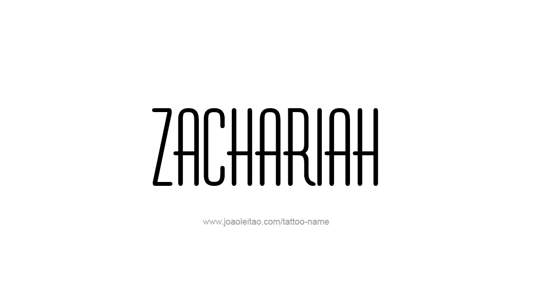 Tattoo Design  Name Zachariah   