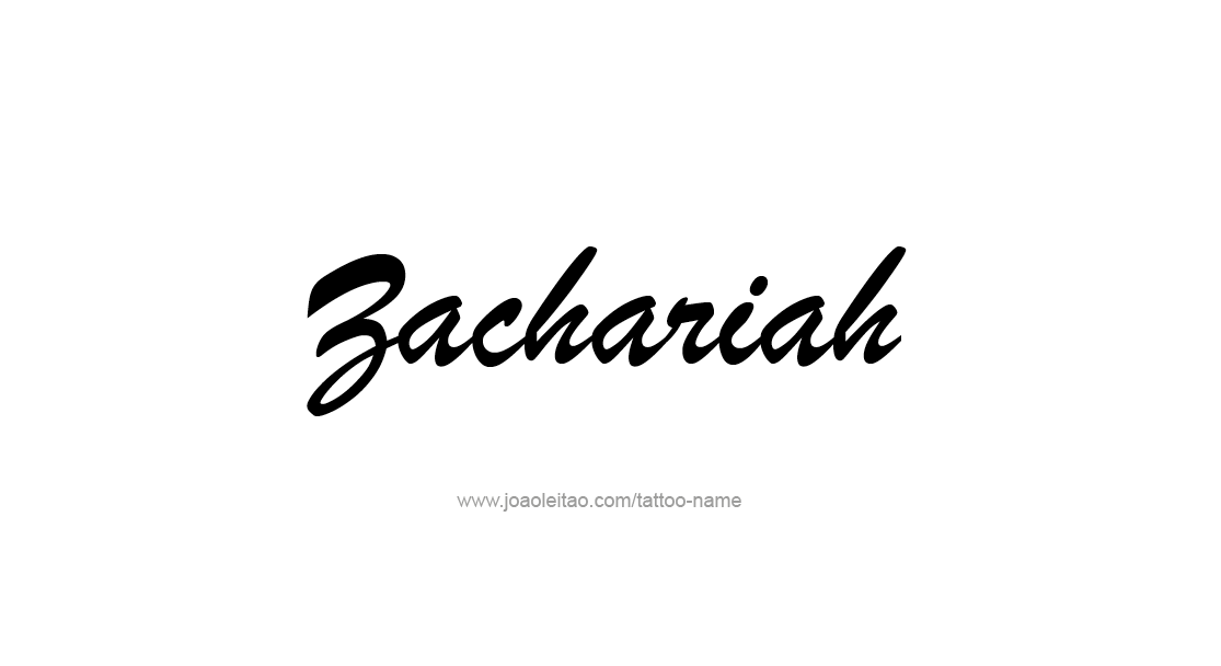 Tattoo Design  Name Zachariah   