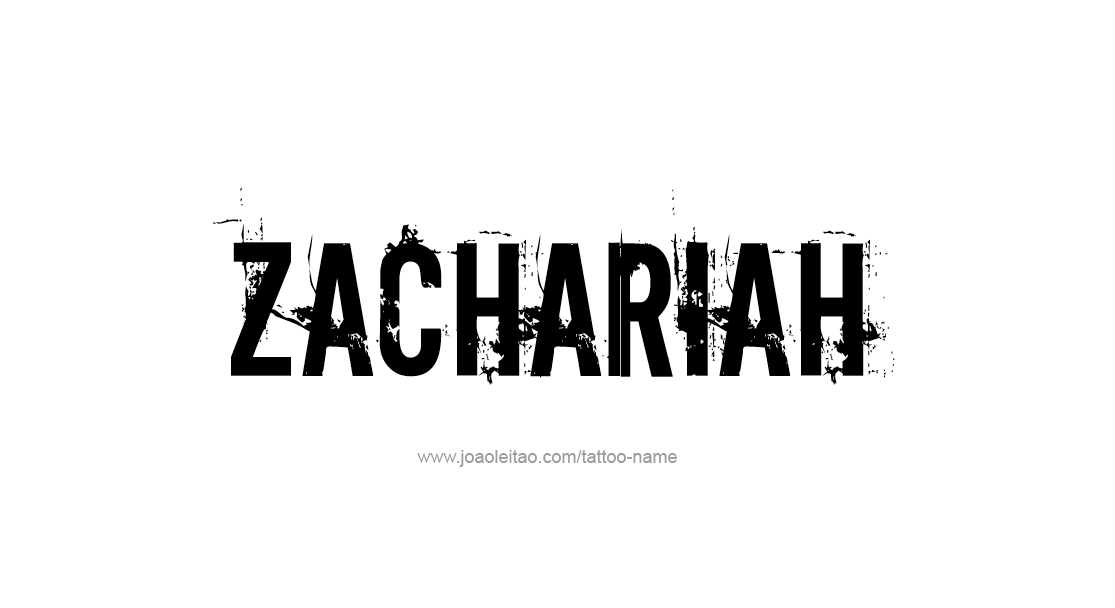 Tattoo Design  Name Zachariah   