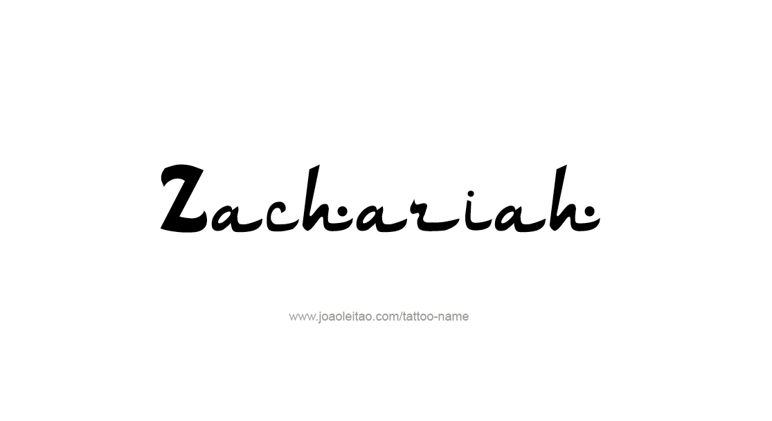 Tattoo Design  Name Zachariah   