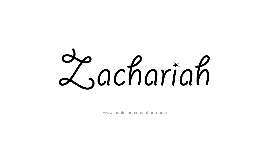 Tattoo Design  Name Zachariah   