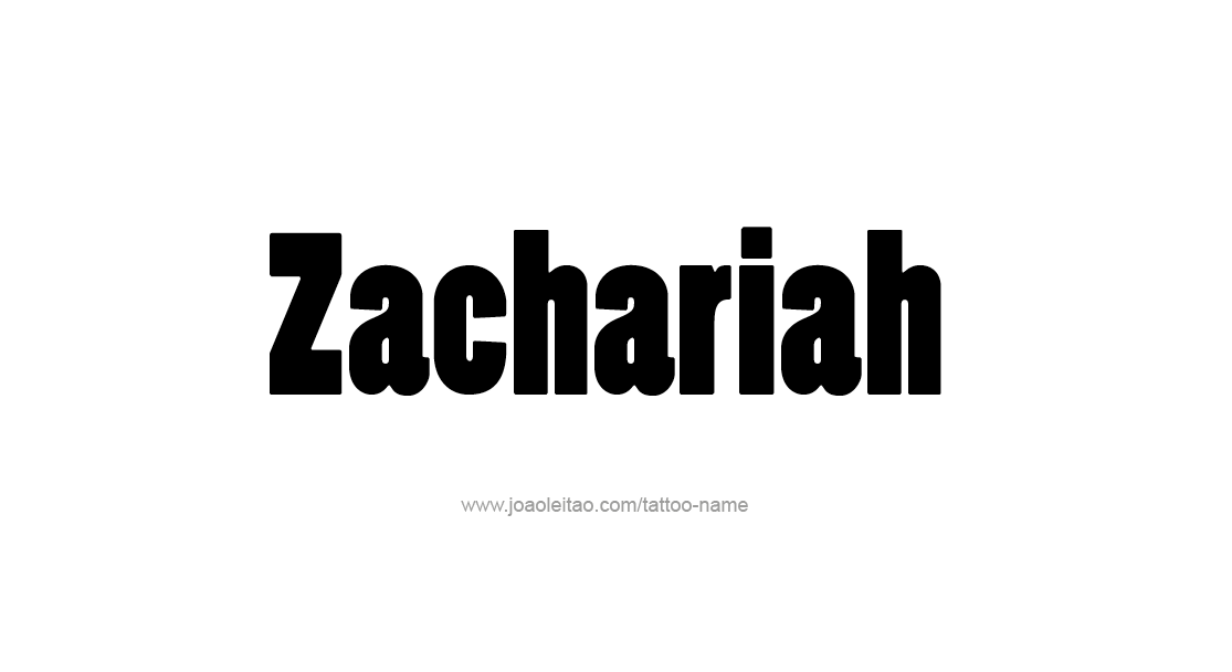 Tattoo Design  Name Zachariah   