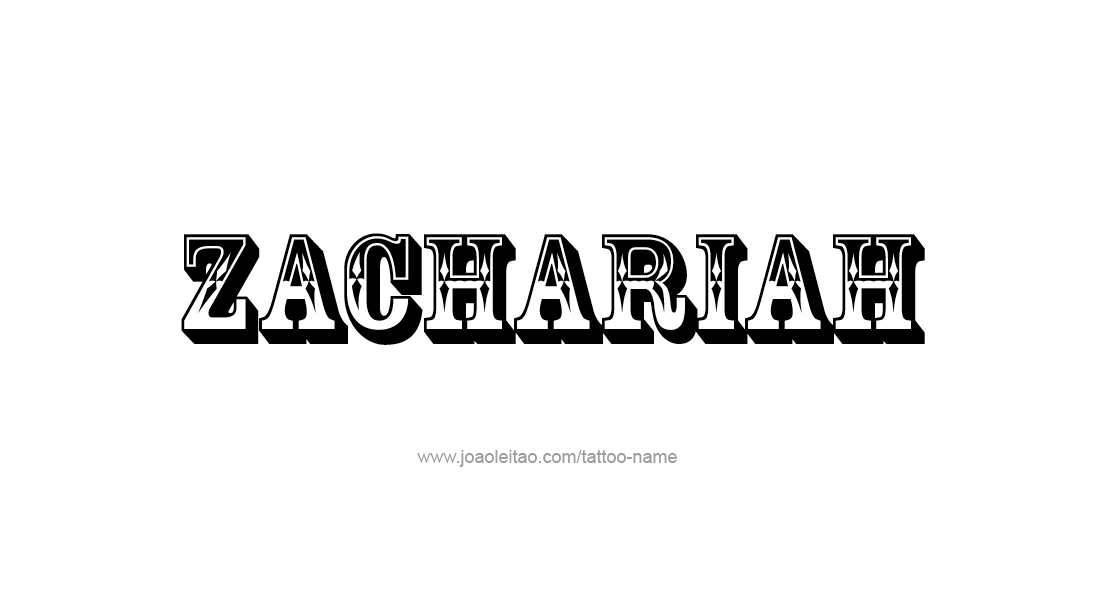 Tattoo Design  Name Zachariah   