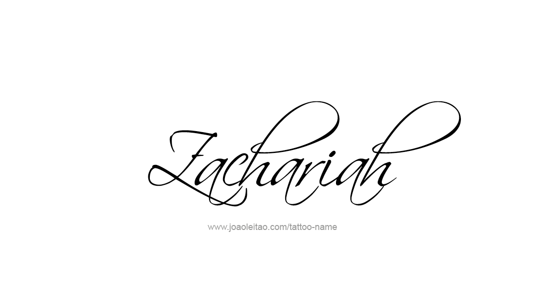 Tattoo Design  Name Zachariah   