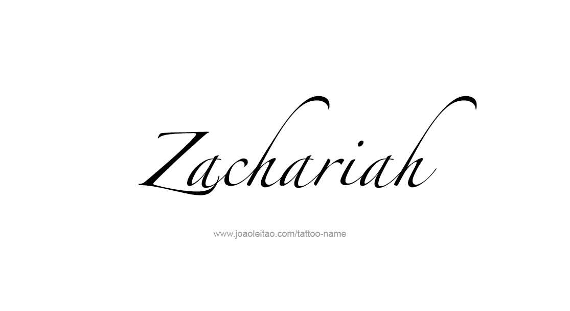 Tattoo Design  Name Zachariah   